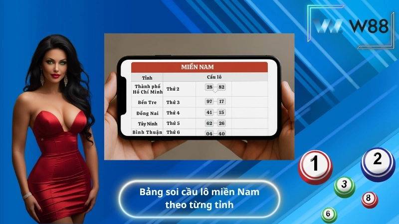bảng soi cầu lô miền Nam theo từng tỉnh