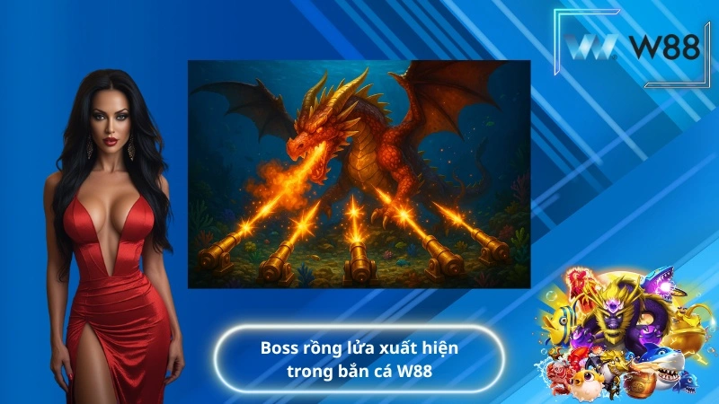 Boss rồng lửa xuất hiện trong bắn cá W88