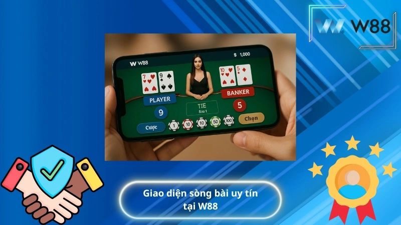 Giao diện sòng bài uy tín tại W88
