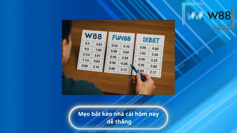 Mẹo bắt kèo nhà cái hôm nay dễ thắng