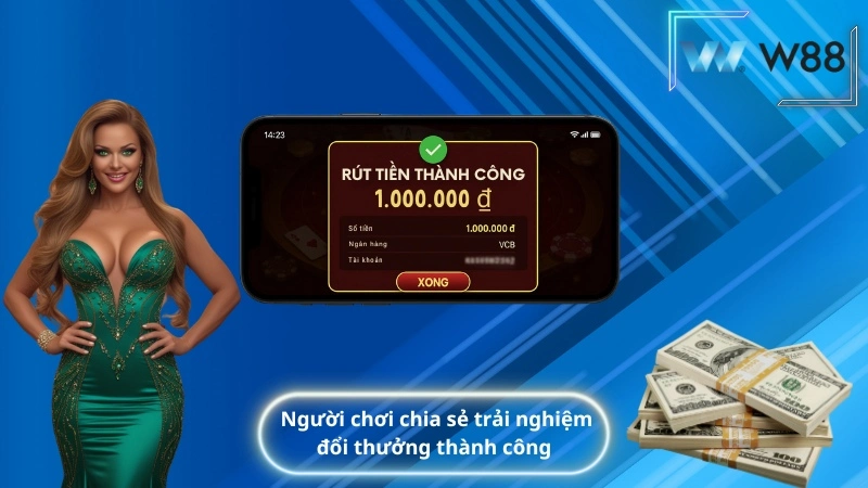 người chơi chia sẻ trải nghiệm đổi thưởng thành công