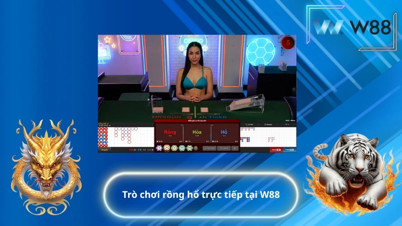 Trò chơi rồng hổ trực tiếp tại W88