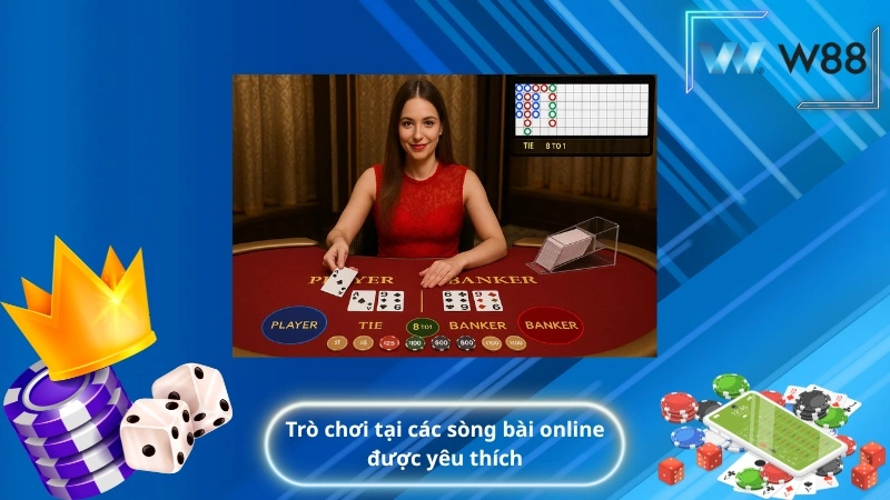 Trò chơi tại các sòng bài online được yêu thích