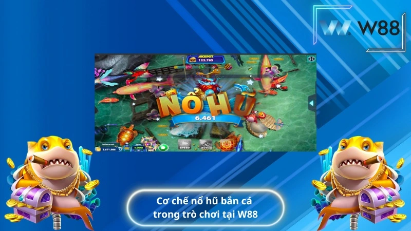 Cơ chế nổ hũ bắn cá trong trò chơi tại W88